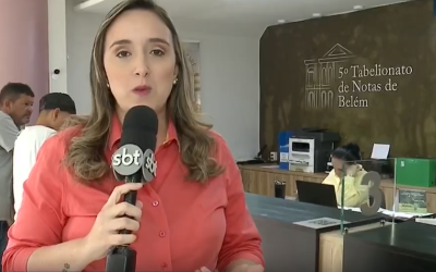 Tabeliã Larissa Rosso é entrevistada pelo SBT Pará